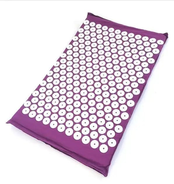 Yoga Acupoint Massage Pad Neck, Back, and Foot Massage Household Massger Pillow For Home Purple - Ammpoure Wellbeing