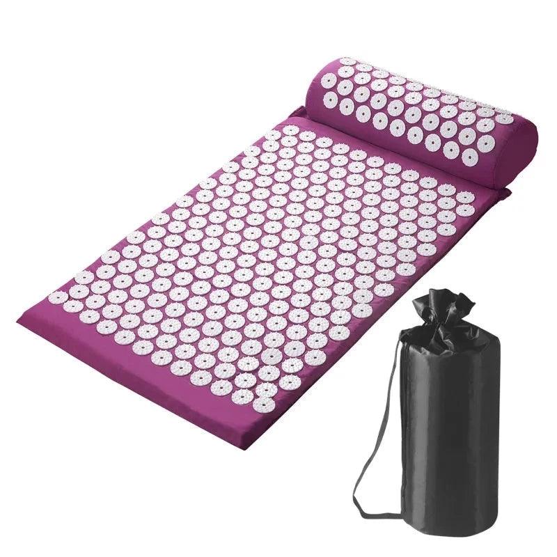 Yoga Acupressure Mat Neck Back Foot Massager Pain Stress Relief Massage Cushion Pad - Ammpoure Wellbeing